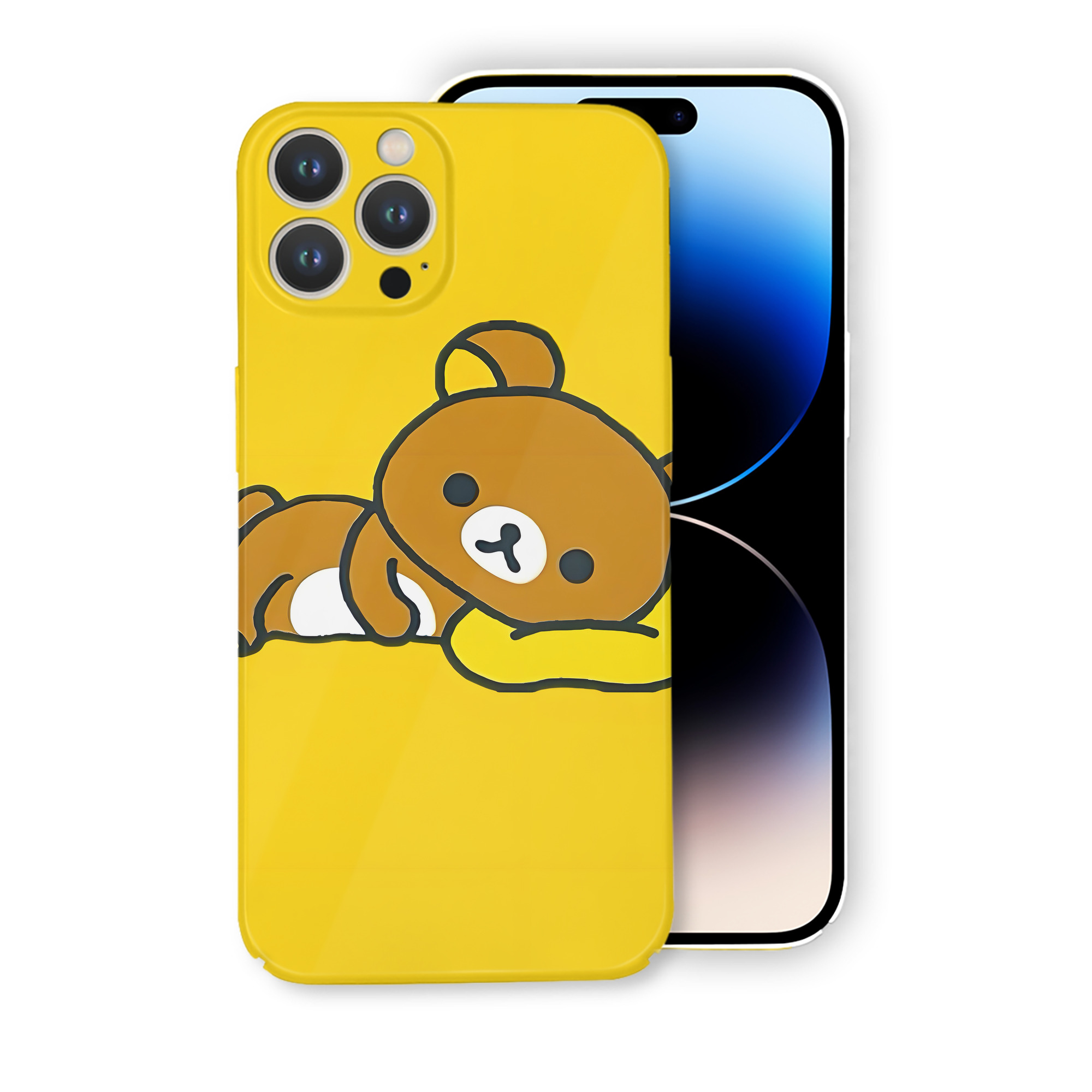 （画像用） リラックマ リラックマ キイロイトリ Rilakkuma Korilakkuma Kiiroitori 【iPhone 14シリーズ対応】ハードケース